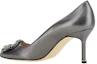 Shop (Women) Manolo Blahnik Mule Stiletto 'Silver Grey' 223-1497-0408