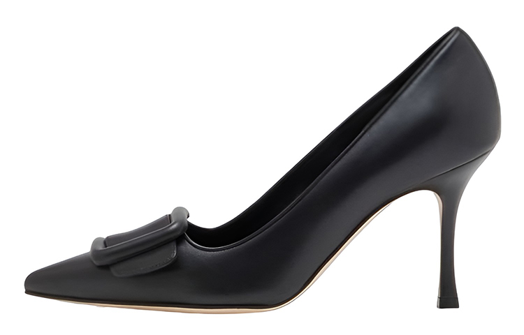 (Women) Manolo Blahnik Napa 'Black High Heels' 219-0343-0010