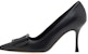 (W) Manolo Blahnik Napa 'Kasut Tumit Tinggi Hitam' 219-0343-0010