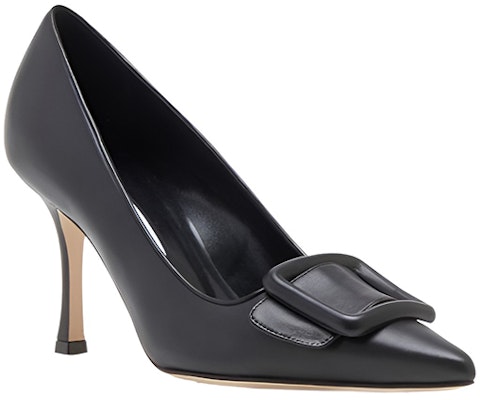 (W) Manolo Blahnik Napa 'Tacones Negros Altos' 219-0343-0010 Order (W) Manolo Blahnik Napa 'Tacones Negros Altos' 219-0343-0010