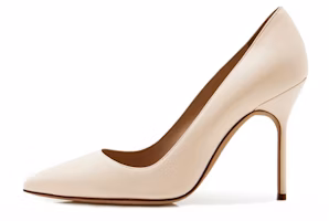 (Women) Manolo Blahnik Napa Leather High Heels 'Light Pink' 9XX-0465-0024 (Women) Manolo Blahnik Napa Leather High Heels 'Light Pink' 9XX-0465-0024