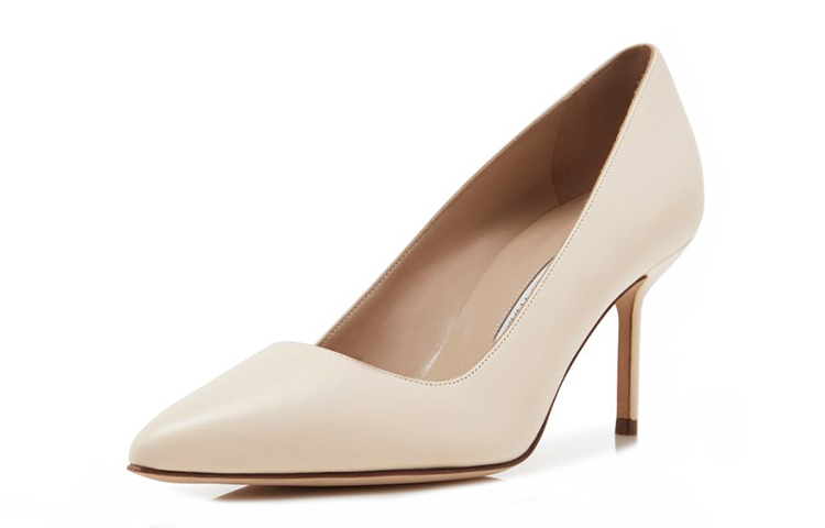 (W) Manolo Blahnik Napa Leather High Heels 'Light Pink' 圖 3