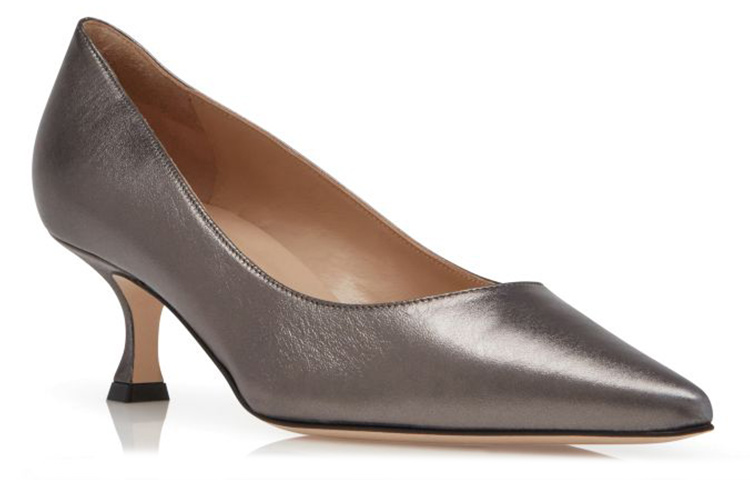 (W) Manolo Blahnik Nappa 'Silver Stiletto Pumps' 圖 2