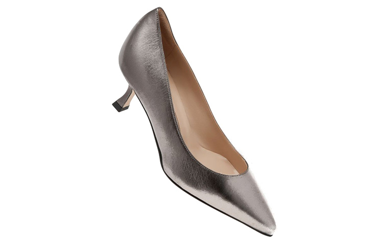 (W) Manolo Blahnik Nappa 'Silver Stiletto Pumps' 圖 3