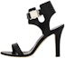 Buy (W) Manolo Blahnik Sandal Toe Terbuka 'Kulit Hitam' 223-1325-0015