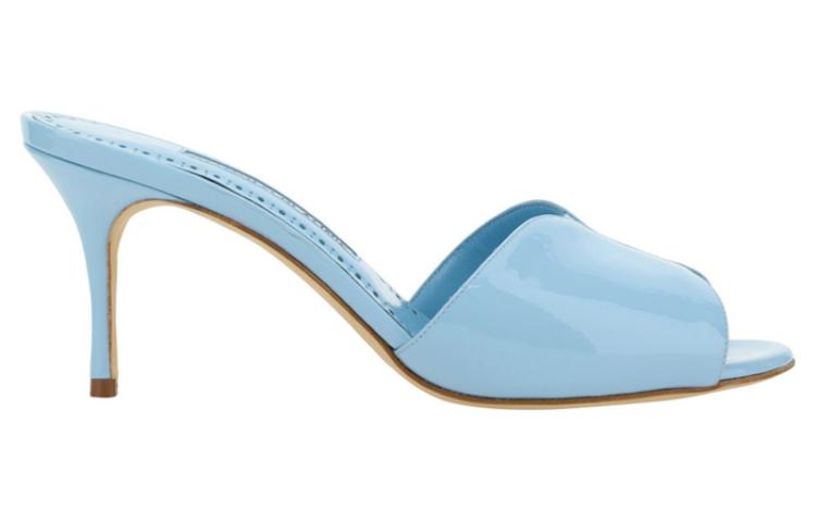 (W) Manolo Blahnik Open-Toe High Heel Mules 'Light Blue Fashion' 圖 2