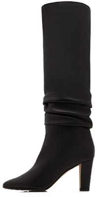 MANOLO BLAHNIK 街頭時尚納帕皮革及膝高筒靴 女款 黑色 Buy MANOLO BLAHNIK 街頭時尚納帕皮革及膝高筒靴 女款 黑色