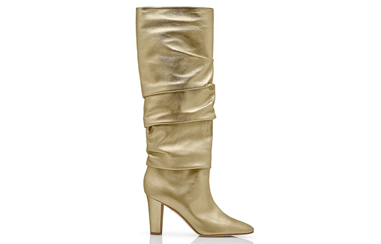 (W) Manolo Blahnik Over-The-Knee Boots 'Gold' 圖 2