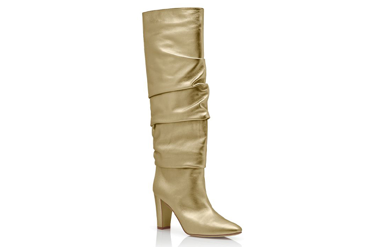 (W) Manolo Blahnik Over-The-Knee Boots 'Gold' 圖 3