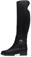 (Women) Manolo Blahnik Over-The-Knee Fashion Boots 'Black Calfskin' 321-1710-0001 (Women) Manolo Blahnik Over-The-Knee Fashion Boots 'Black Calfskin' 321-1710-0001
