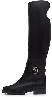 (Women) Manolo Blahnik Over-The-Knee Fashion Boots 'Black Calfskin' 321-1710-0001 Buy (Women) Manolo Blahnik Over-The-Knee Fashion Boots 'Black Calfskin' 321-1710-0001