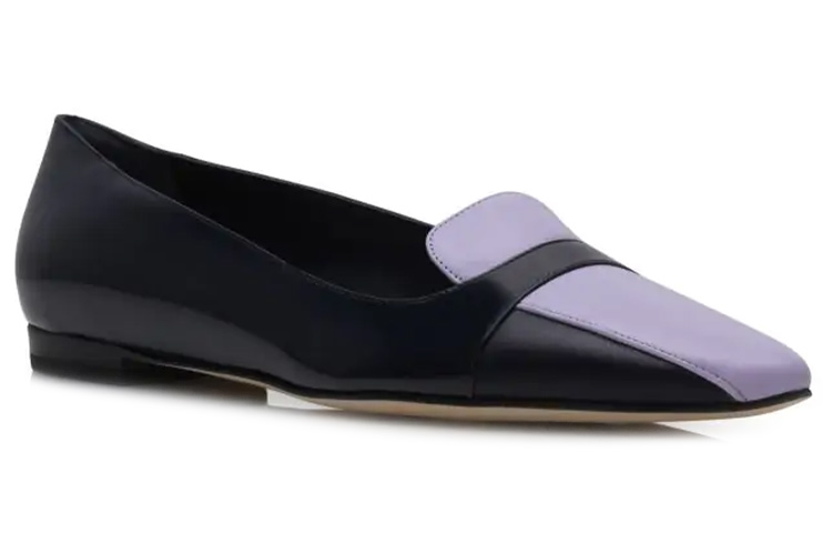 Order (W) Manolo Blahnik Patent Flat 'Navy Fashion' Lelaki & Wanita. 322-2142-0002