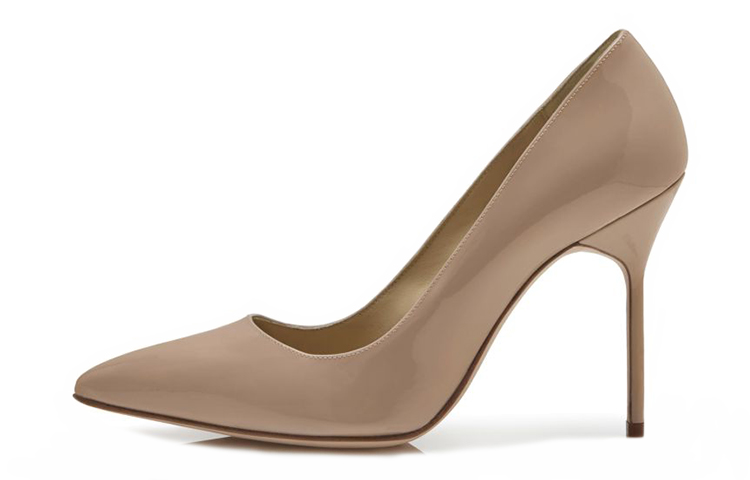 (W) Manolo Blahnik Patent High Heels 'Khaki'