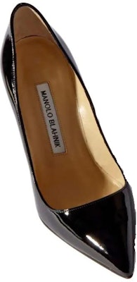 (W) 마놀로 블라닉 블랙 로고 에나멜 하이힐 9XX-0537-0008 Purchase (W) 마놀로 블라닉 블랙 로고 에나멜 하이힐 9XX-0537-0008