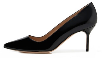 (Women) Manolo Blahnik Patent Leather Pointed Toe Pumps 'Black' 9XX-0535-0012 (Women) Manolo Blahnik Patent Leather Pointed Toe Pumps 'Black' 9XX-0535-0012