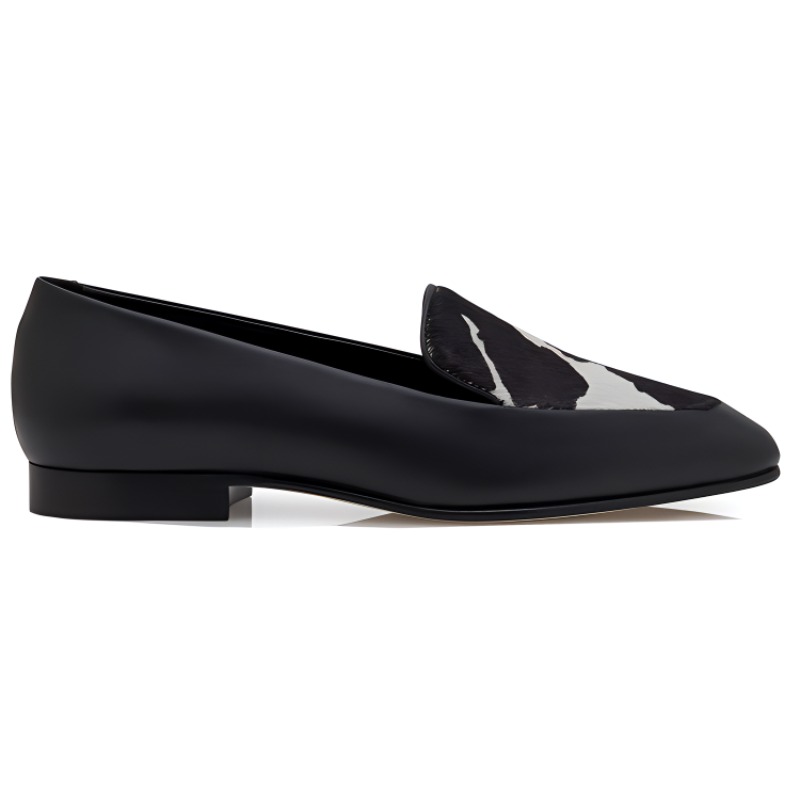 (W) Manolo Blahnik Piltaka 'Black Leather Loafers' 圖 2