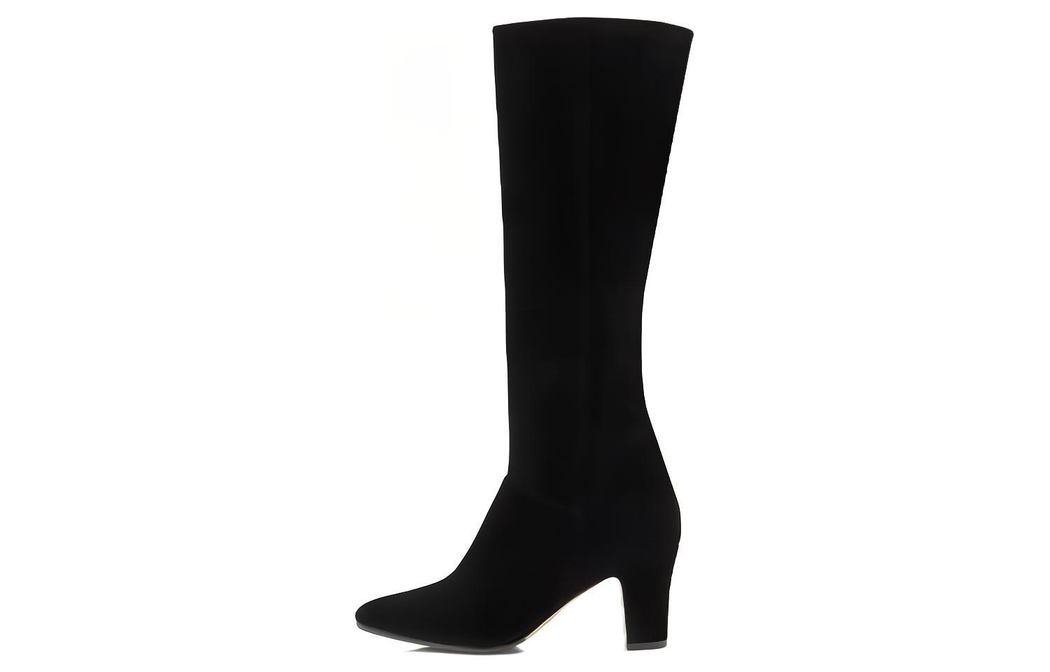 (Women) Manolo Blahnik Pitana 'Black Velvet' 323-2645-0001