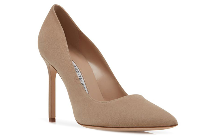 Lookbook (W) Manolo Blahnik 尖头细高跟鞋 '沙色麂皮' 9XX-0422-0023