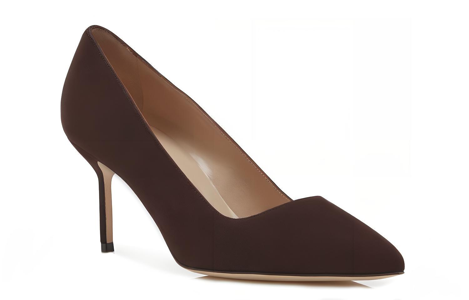 (W) Manolo Blahnik Pointed-Toe High Heels 'Brown Suede' 圖 3