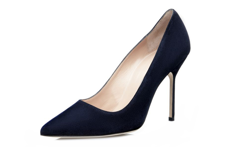 (W) Manolo Blahnik Pointed-Toe High Heels 'Dark Blue Velvet' 圖 3