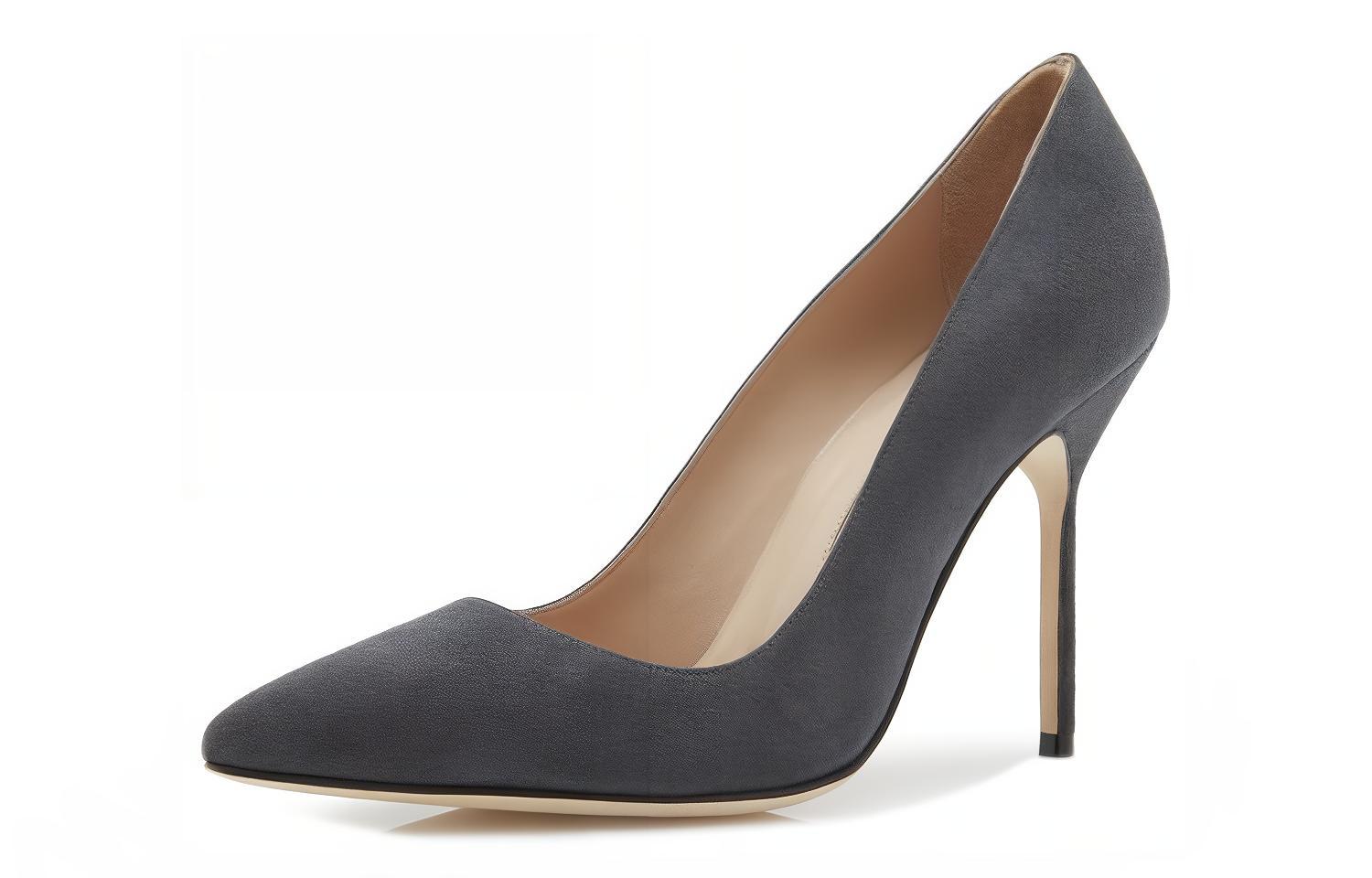 (W) Manolo Blahnik Pointed-Toe High Heels 'Dark Grey' 圖 3