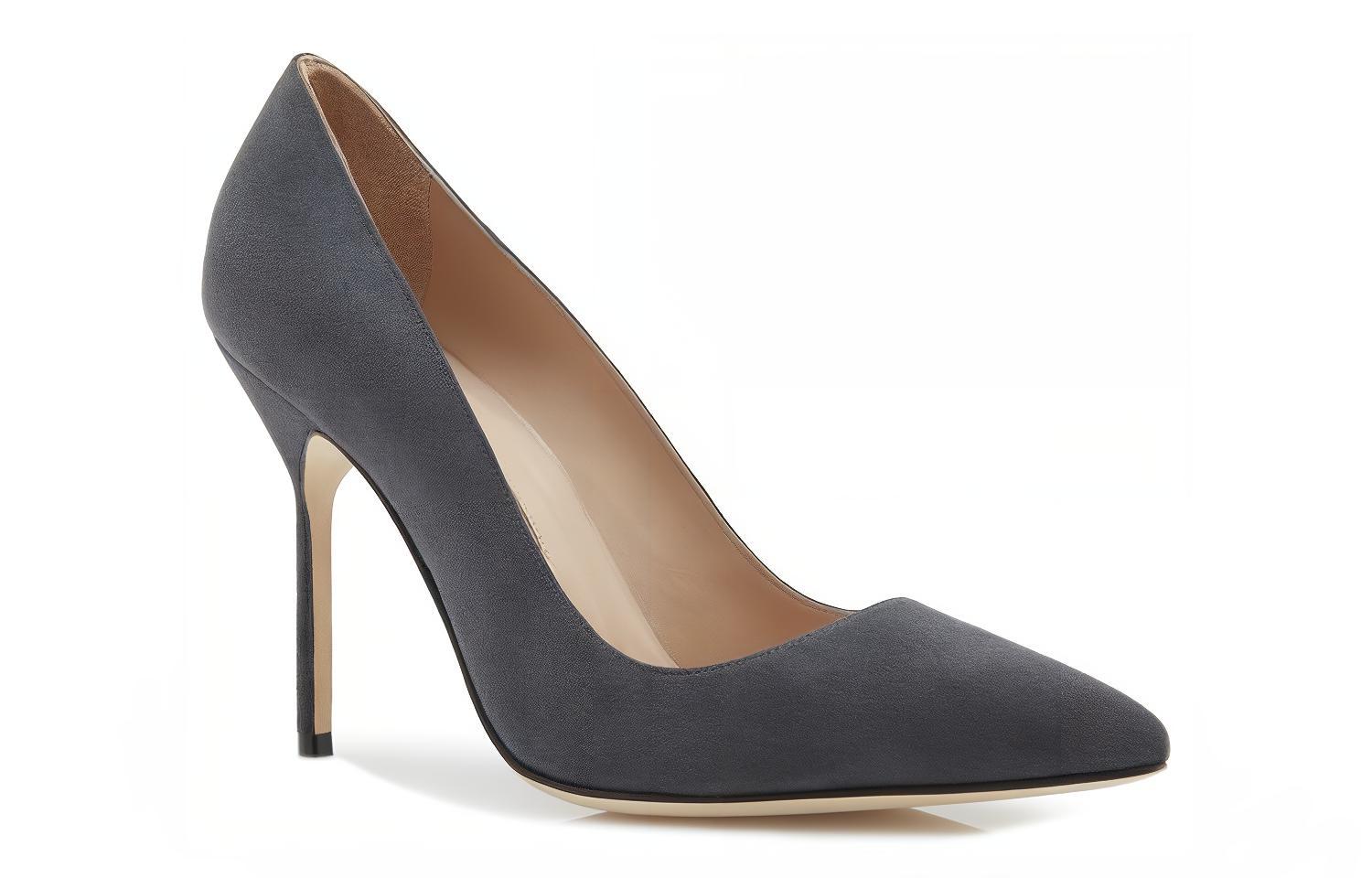 (W) Manolo Blahnik Pointed-Toe High Heels 'Dark Grey' 圖 4