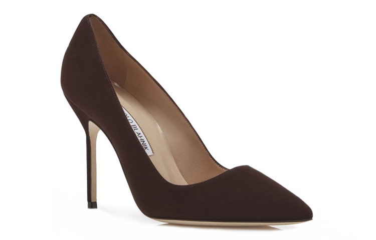 (W) Manolo Blahnik Pointed-Toe High Heels 'Deep Brown' 圖 2