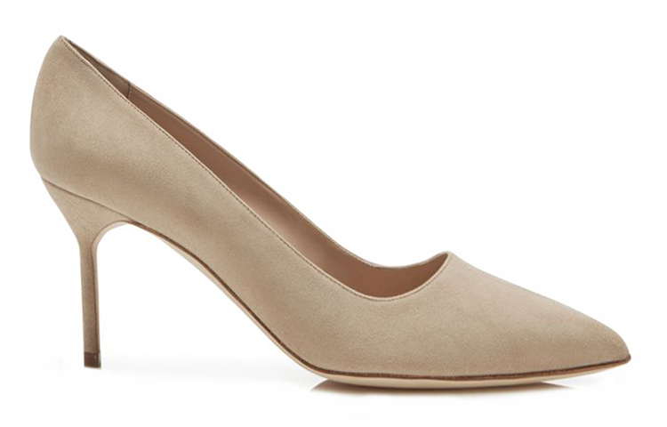 (W) Manolo Blahnik Pointed-Toe High Heels 'Light Brown Suede' 圖 2