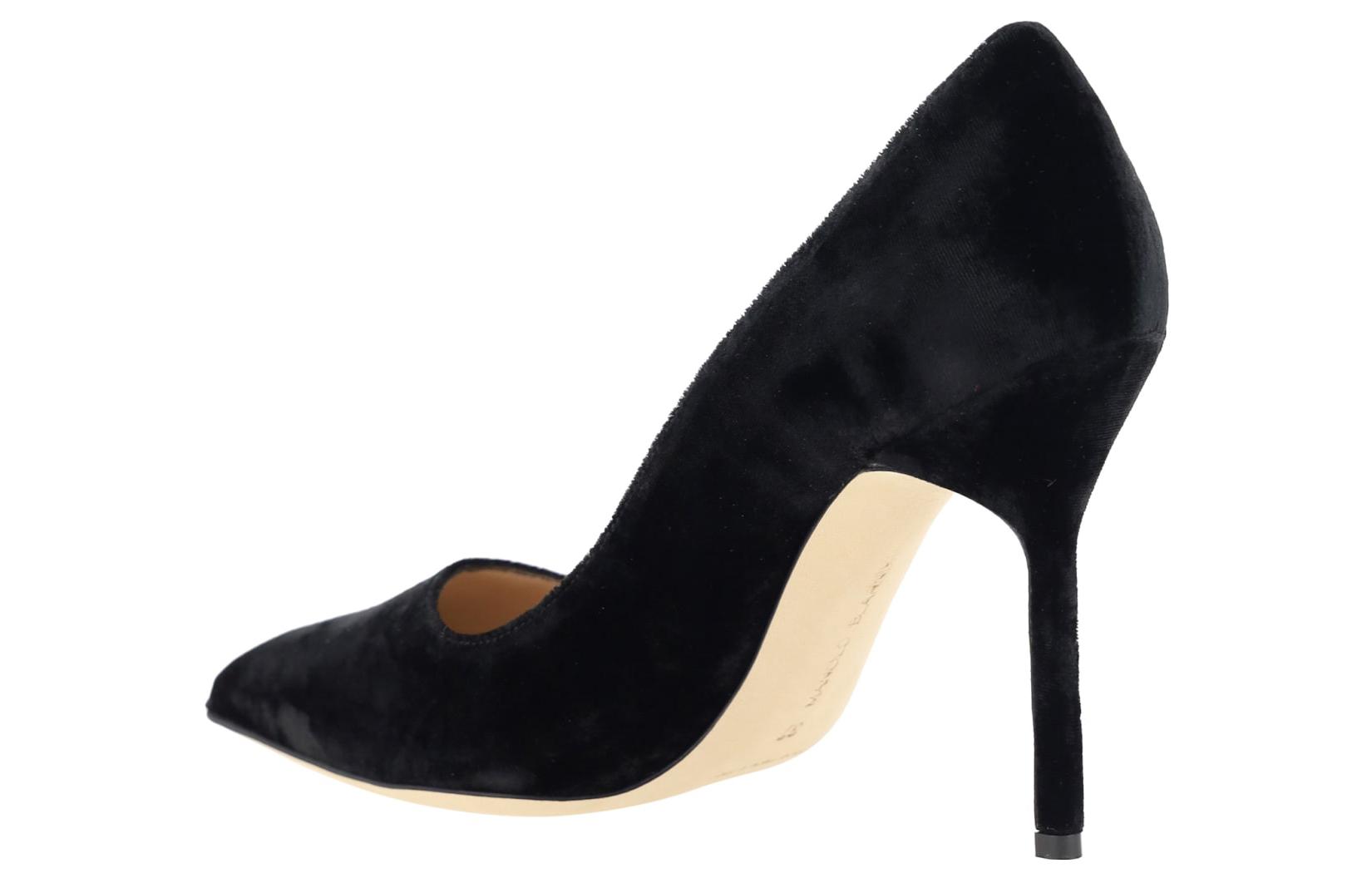 (W) Manolo Blahnik Pointed-Toe Mule 'Black Velvet' 圖 3