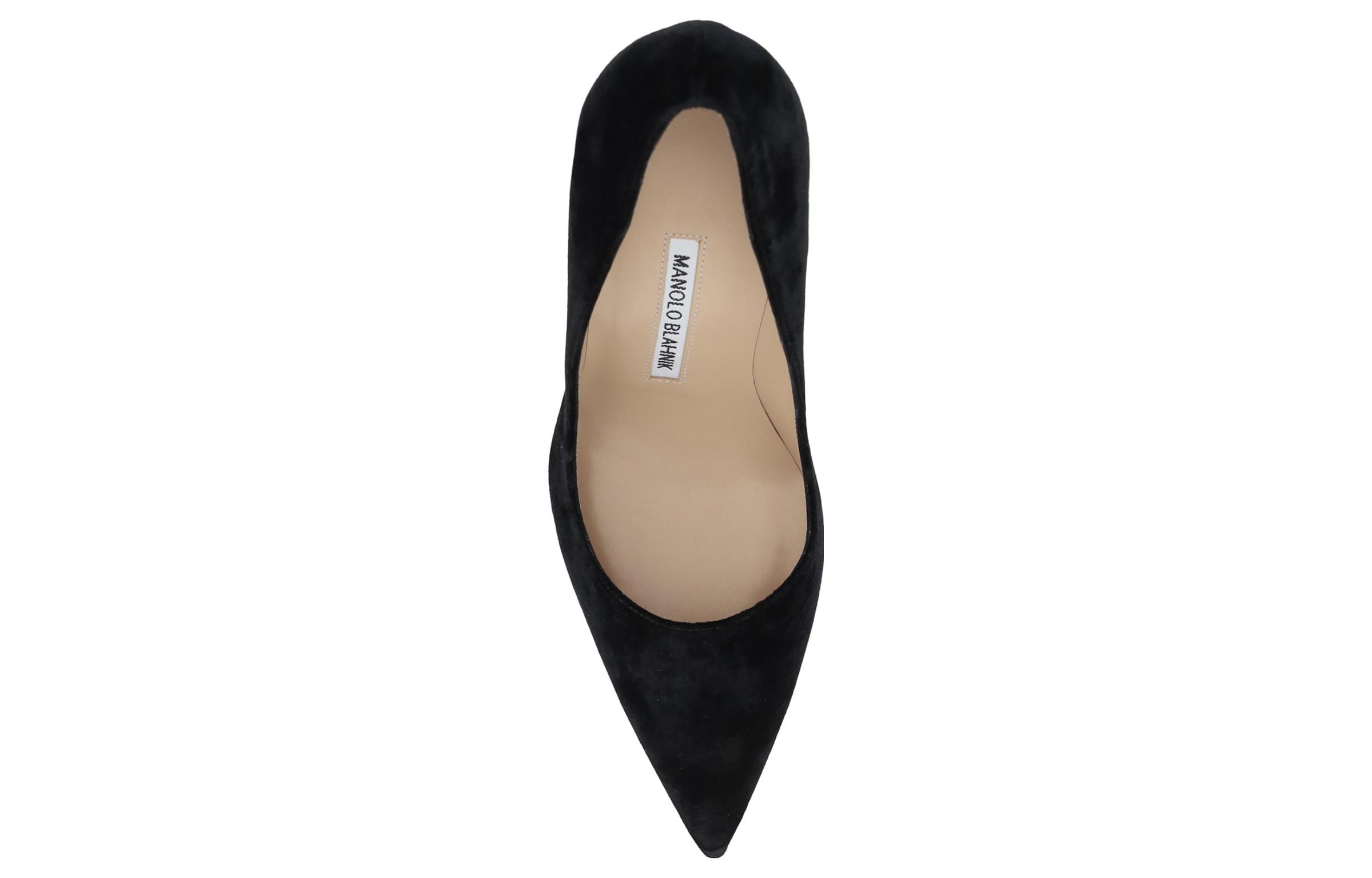 (W) Manolo Blahnik Pointed-Toe Mule 'Black Velvet' 圖 4