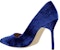 (W) Manolo Blahnik Tumit Runcing Mule Stiletto 'Baldu Biru' 323-2552-4326