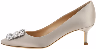 (Women) Manolo Blahnik Pointed-Toe Slip-On Stiletto 'Grey' 9XX-0315-0502 (Women) Manolo Blahnik Pointed-Toe Slip-On Stiletto 'Grey' 9XX-0315-0502