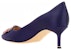 (W) Manolo Blahnik Kasut Tumit Runcing Slip-On 'Ungu' 422-1473-4116