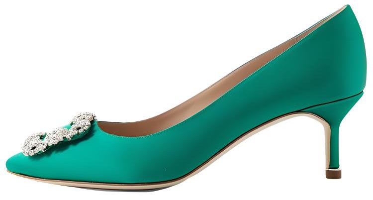 women-manolo-blahnik-pointed-toe-slip-ons-green-kitten-heel-9-xx-0315-3206