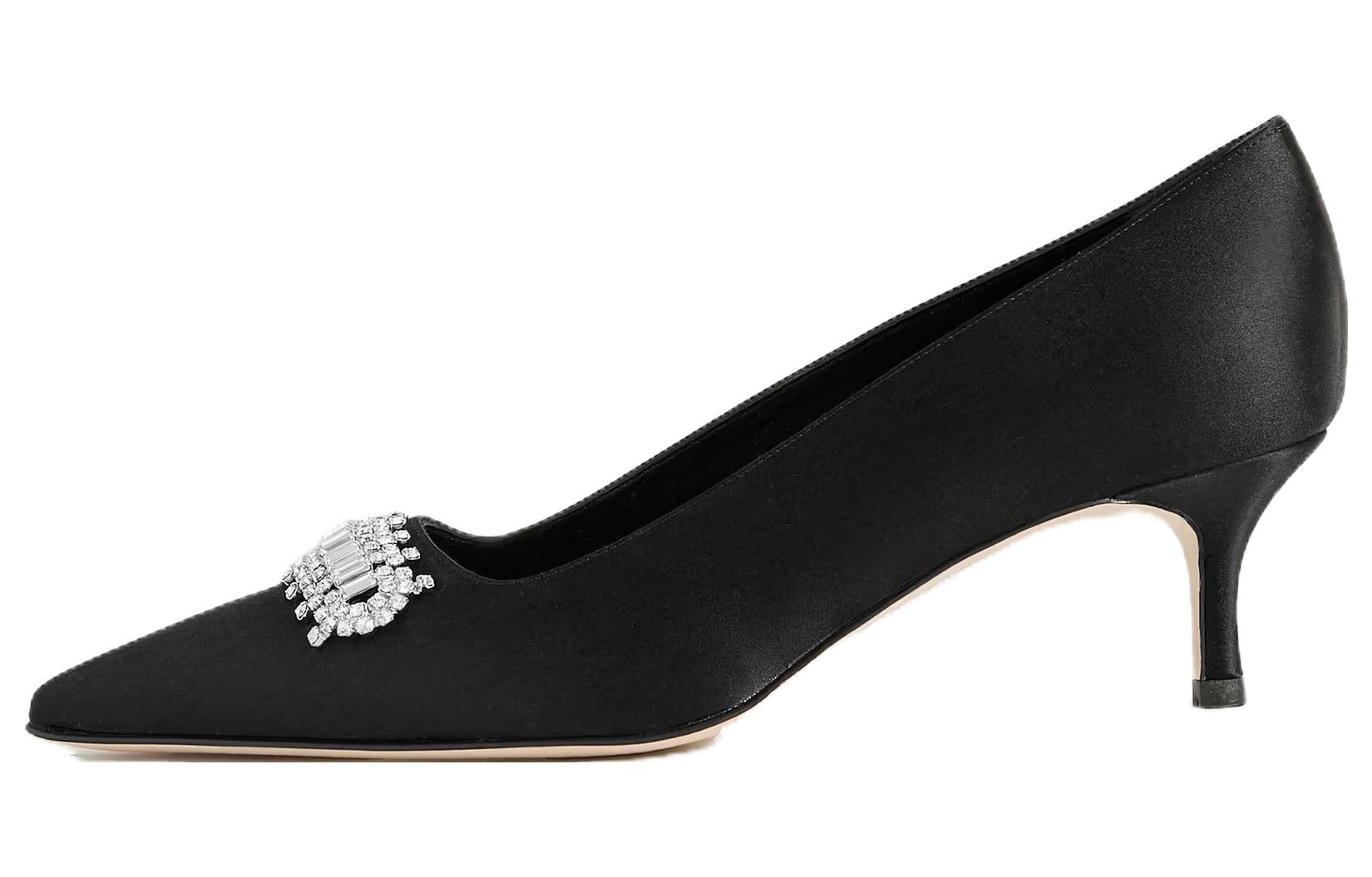 (W) Manolo Blahnik Pointed-Toe Stiletto 5cm 'Black'