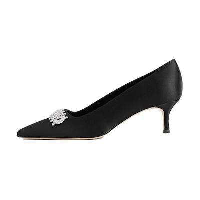 (W) Manolo Blahnik Pointed-Toe Stiletto 5cm 'Black'