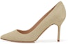 Buy (W) Manolo Blahnik Tumit Tinggi Runcing 'Pale Gold Court' 219-0352-0003