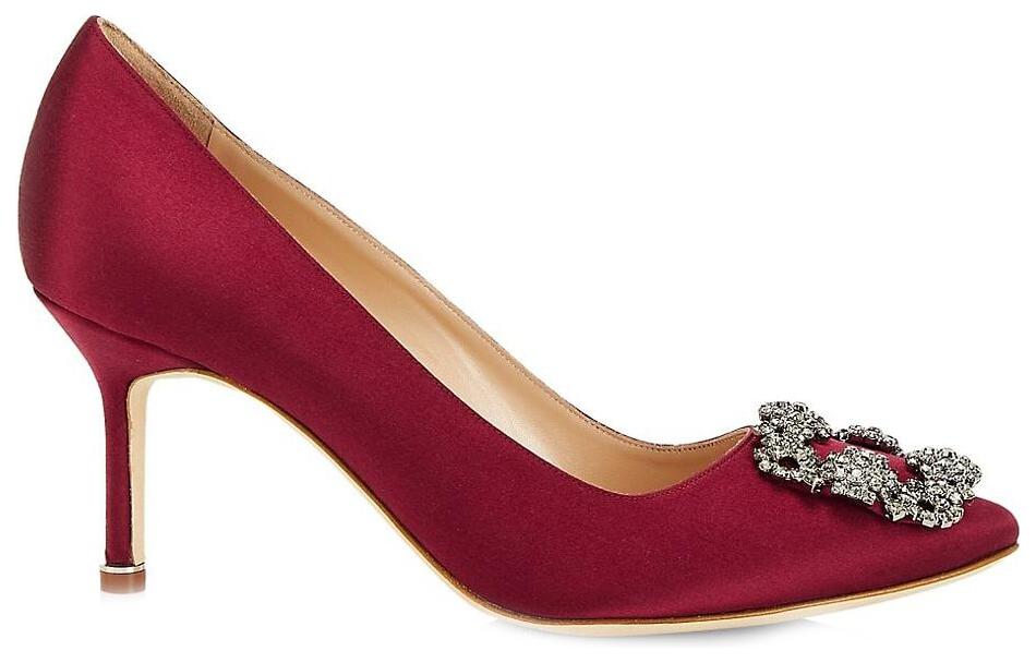 Order (W) Manolo Blahnik Tacón de Aguja Punta Fina 'Rojo' 9XX-0316-0041