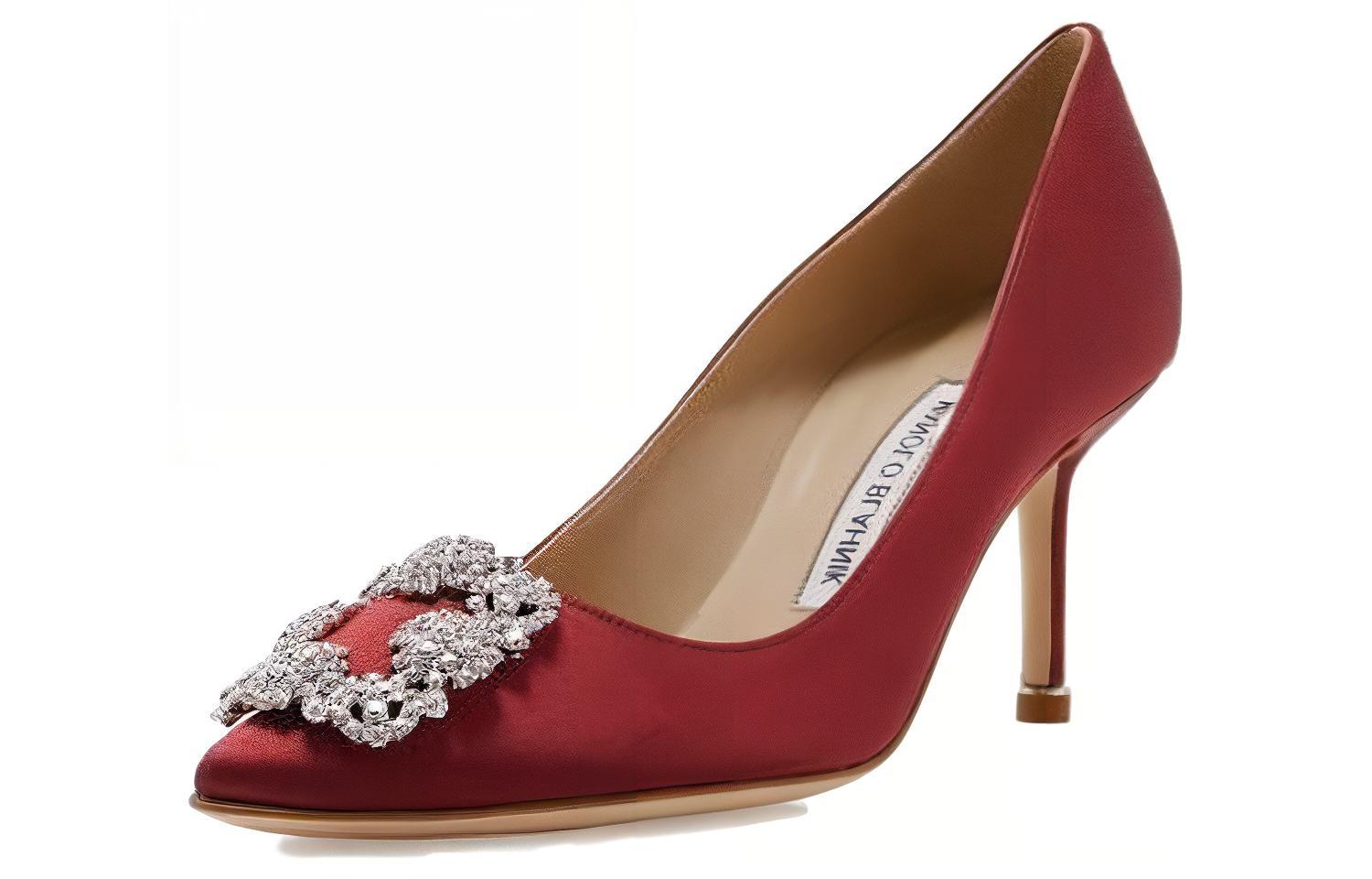 Lookbook (W) Manolo Blahnik Tacón de Aguja Punta Fina 'Rojo' 9XX-0316-0041