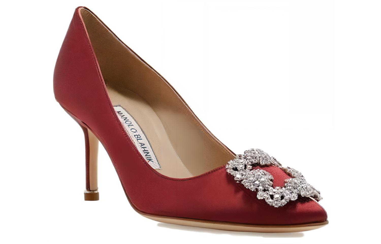 Shop (W) Manolo Blahnik Tacón de Aguja Punta Fina 'Rojo' 9XX-0316-0041