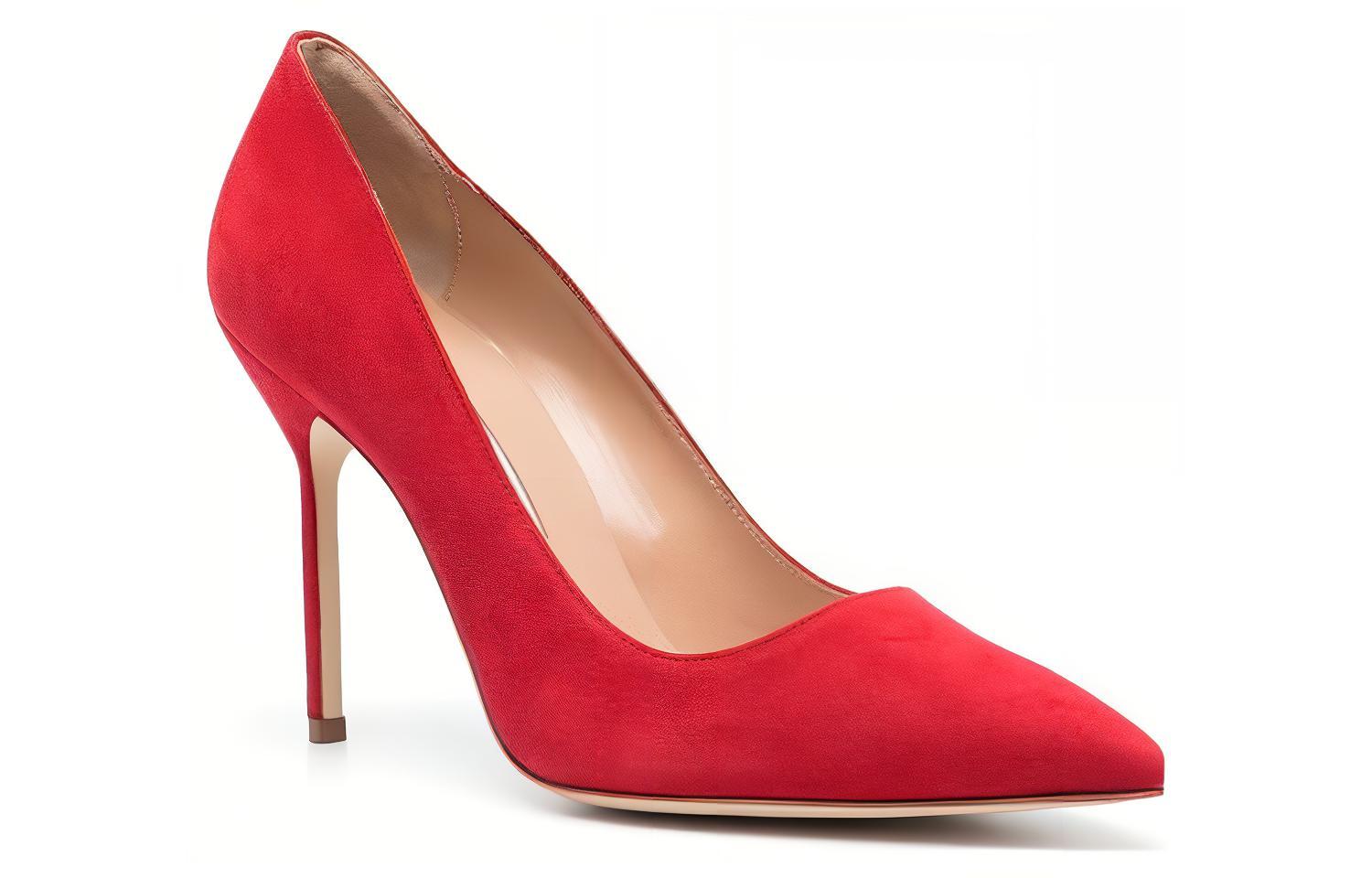 (W) Manolo Blahnik Pointed-Toe Stiletto 'Red Velvet' 圖 3