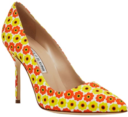 (Women) Manolo Blahnik Pointed-Toe Stiletto 'Yellow Floral' 222-1162-0004 Lookbook (Women) Manolo Blahnik Pointed-Toe Stiletto 'Yellow Floral' 222-1162-0004