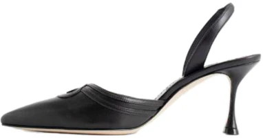 (Women) Manolo Blahnik Pointed-Toe Stiletto Mules 'Black' 223-1357-0015 (Women) Manolo Blahnik Pointed-Toe Stiletto Mules 'Black' 223-1357-0015