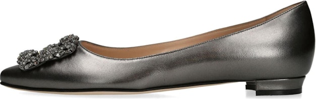 (Women) Manolo Blahnik Pointed-Toe Stiletto Mules 'Black Leather' 223-1496-0001 (Women) Manolo Blahnik Pointed-Toe Stiletto Mules 'Black Leather' 223-1496-0001