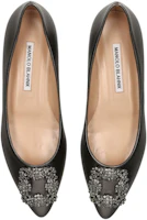Lookbook MANOLO BLAHNIK 皮革 套穿尖头 細跟 高跟鞋 女款 黑色