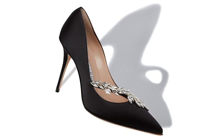 Shop (W) Manolo Blahnik Sepatu Hak Tinggi Lancip 'Hitam' 9XX-0369-0049