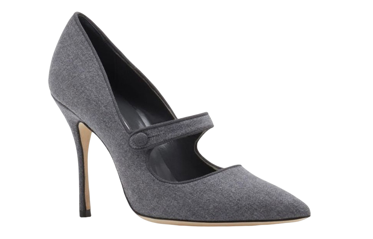 (W) Manolo Blahnik Pointed Toe High Heels 'Grey Wool' 圖 2