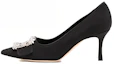 Buy (W) Manolo Blahnik Pointed Toe Mule 'Black Kitten Heel' Sepatu Hak Kucing Hitam 121-1791-0002