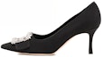 Buy (W) Manolo Blahnik Tumit Runcing 'Tumit Kucing Hitam' 121-1791-0002