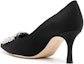Lookbook (W) Manolo Blahnik Tumit Runcing 'Tumit Kucing Hitam' 121-1791-0002